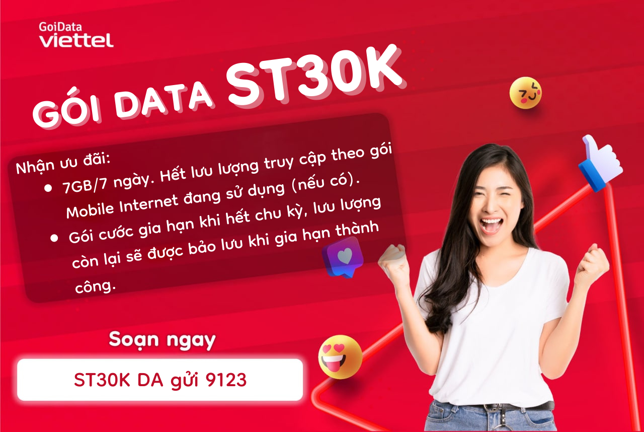 ST30K Viettel 1 tuần data thả ga không lo về giá 1 st30k-viettel-1-tuan-data-tha-ga-khong-lo-ve-gia