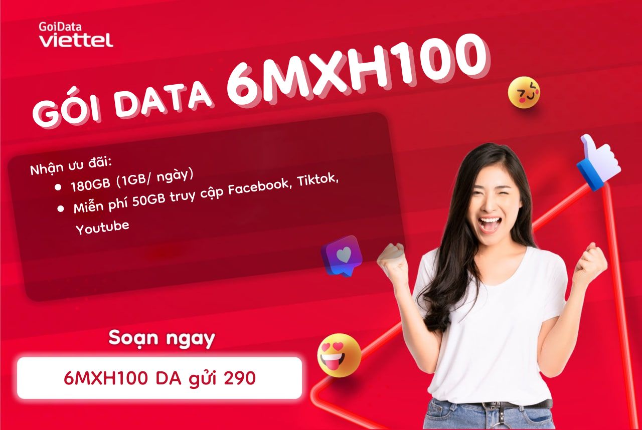 6MXH100 Viettel, free MXH nhận 1GB mỗi ngày 1 6mxh100-viettel-free-mxh-nhan-1gb-moi-ngay